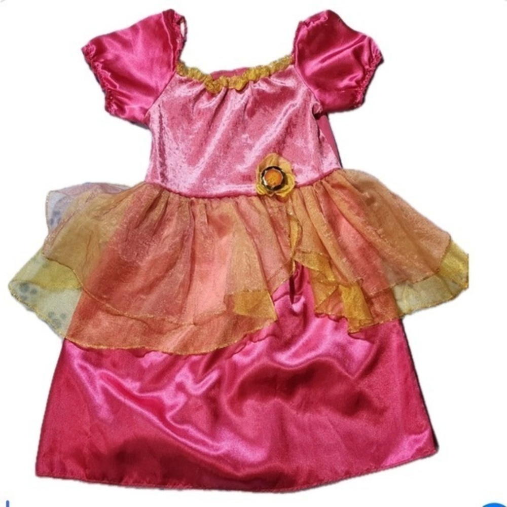 Barbie Costume Pink and Gold Kids Princess Costume Barbie dress size 4-6x